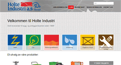 Desktop Screenshot of holteindustri.no